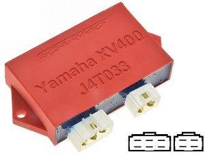 Yamaha XV400 Virago Ignição de Descarga Capacitiva (CDI) (J4T033, 3JB-00) - Clique na Imagem para Fechar