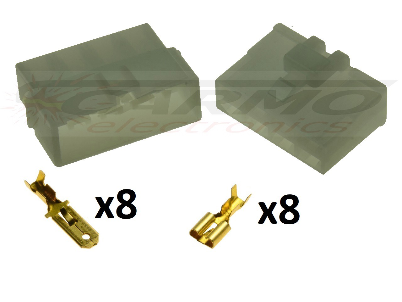 8 pole pin automotive motorbike connector 8FA-250S 8MA-250S set - Clique na Imagem para Fechar