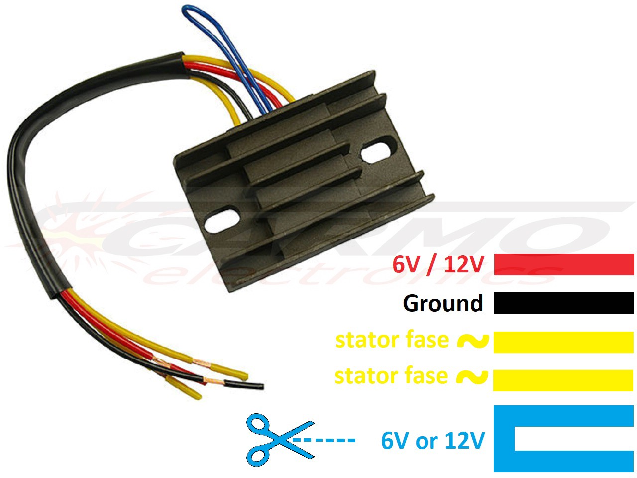 CARR021 - Husaberg Voltage regulator rectifier - Clique na Imagem para Fechar