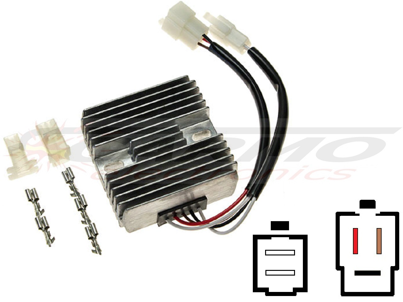 CARR071 - Yamaha XT Voltage regulator rectifier (SH522G-12, SH222) - Clique na Imagem para Fechar