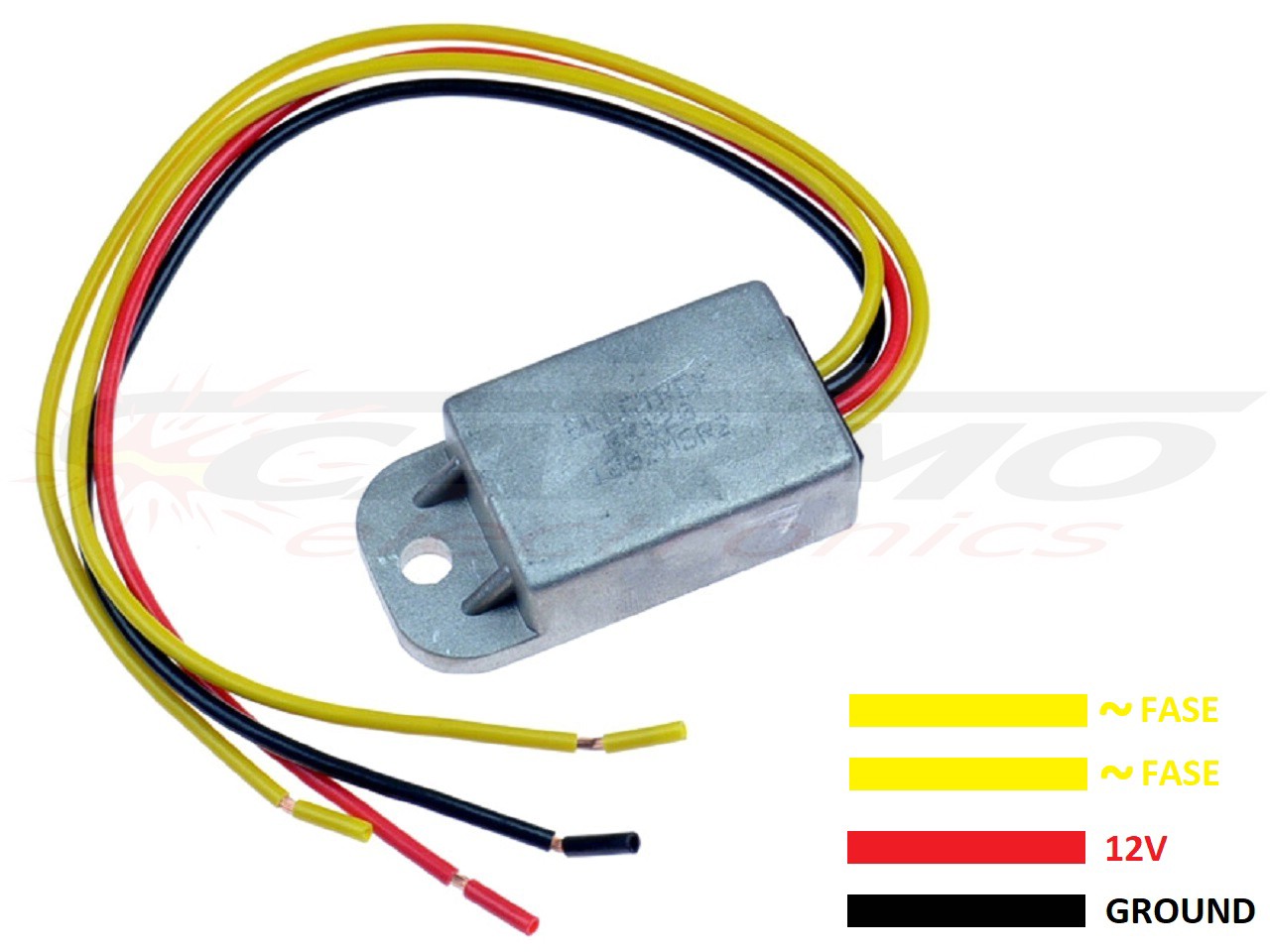 CARR1201 - 12v 4-way 75 watt compact universal voltage regulator rectifier (32800-48720) - Clique na Imagem para Fechar