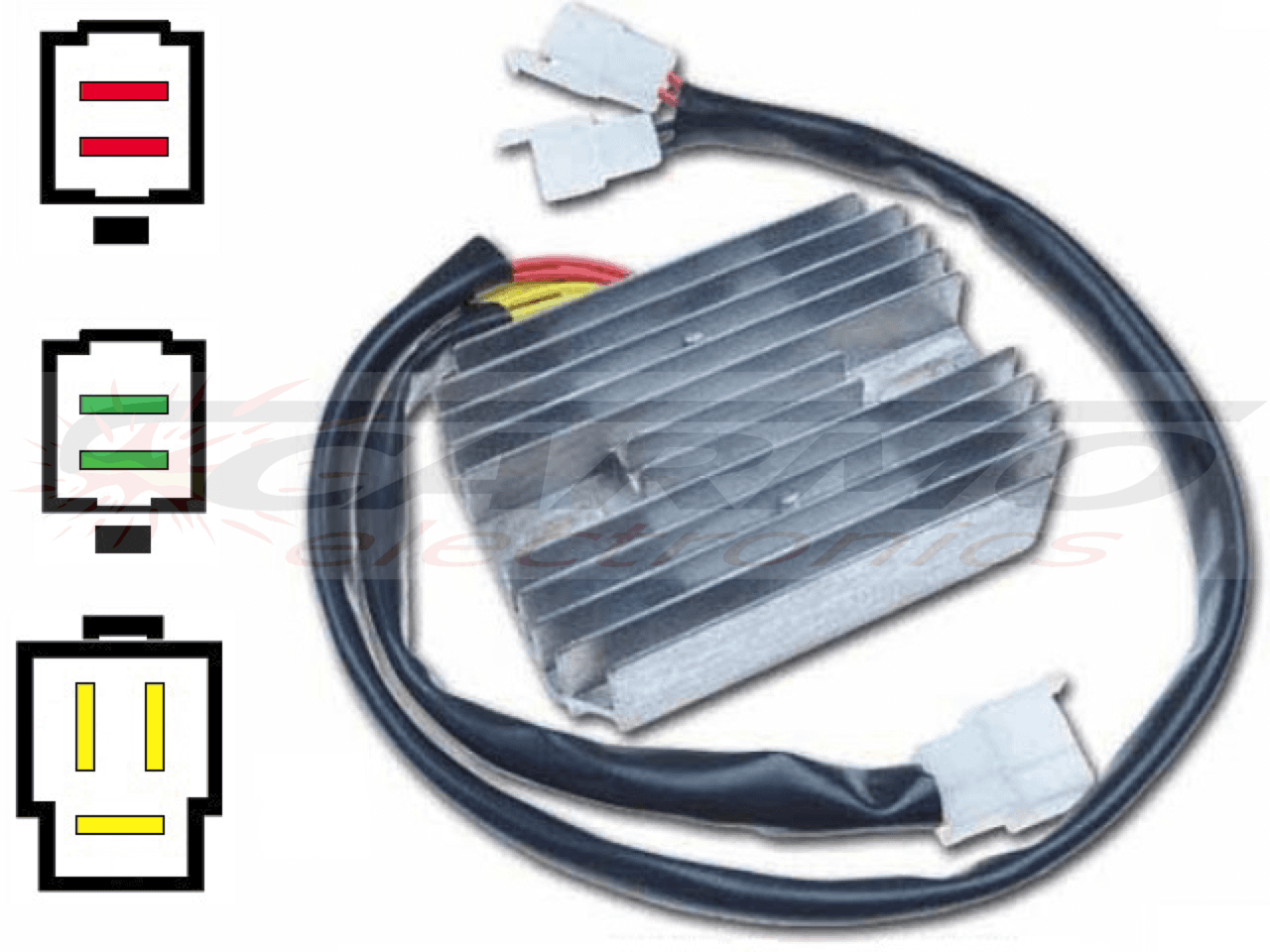 CARR121LI - Honda VT MOSFET Voltage regulator rectifier (SH541A-12, SH541G-11, SH541KC, Shindengen) - Clique na Imagem para Fechar