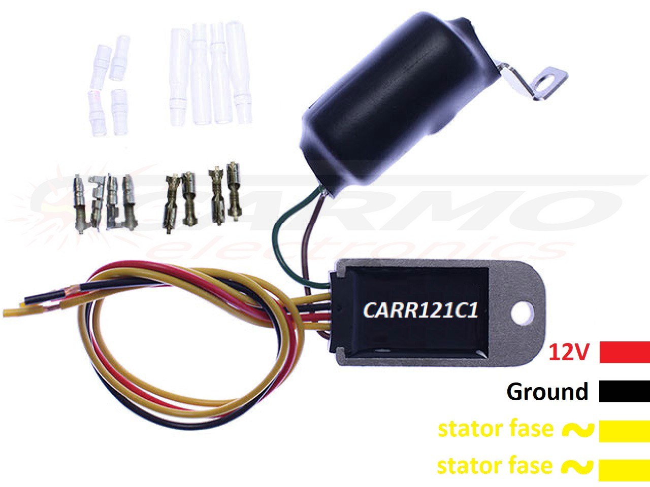 CARR121C1 - 2 fase voltage regulator with capacitor, no batterie needed - for LED lighting - Clique na Imagem para Fechar