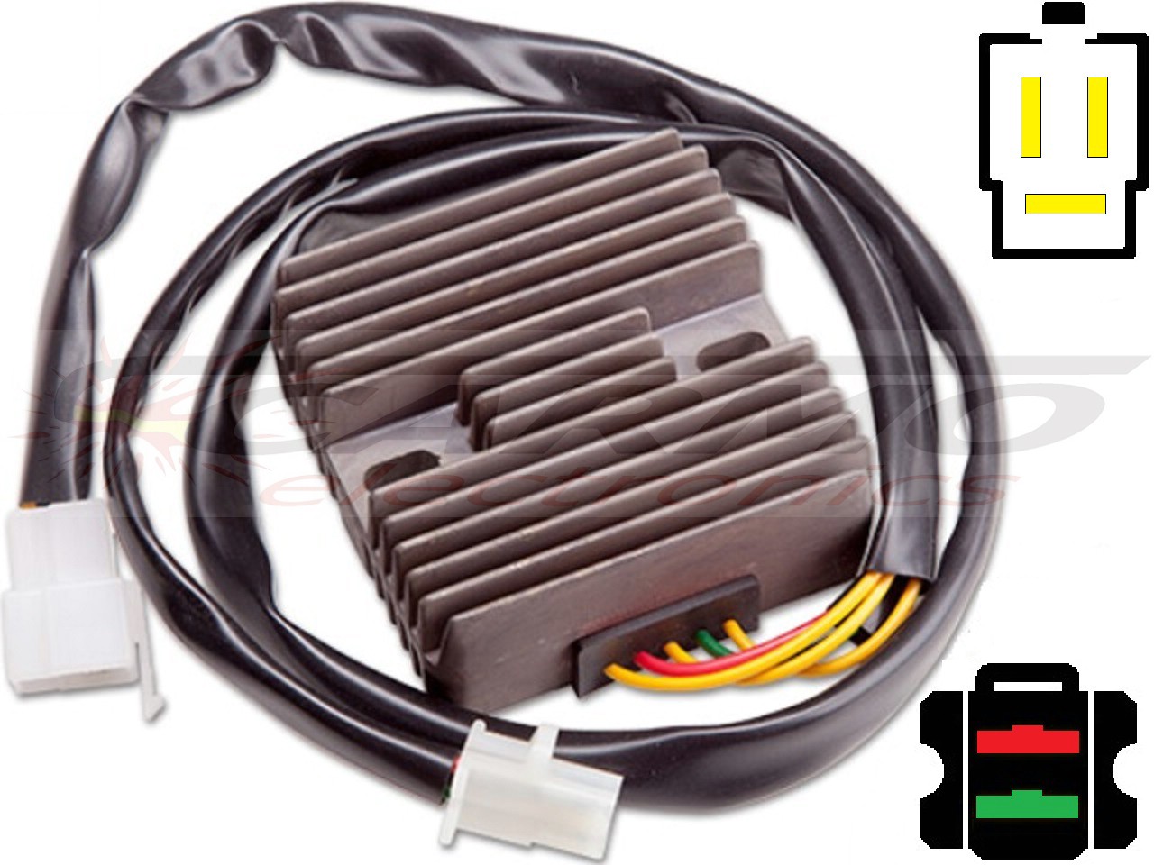 CARR1251 Honda CRM250 MOSFET Voltage regulator rectifier - Clique na Imagem para Fechar