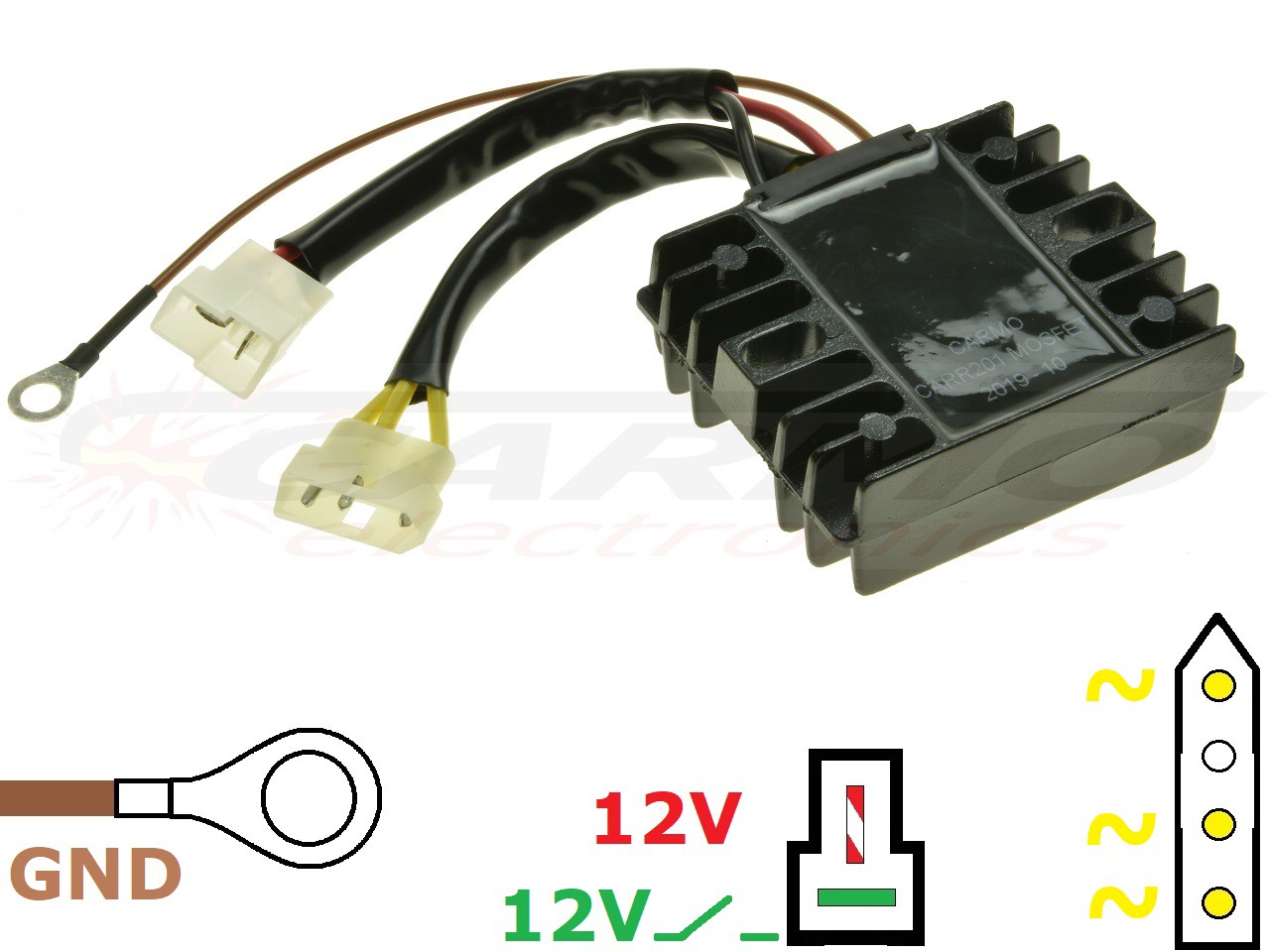 CARR204-BMW F650 F800 MOSFET Voltage regulator rectifier - Clique na Imagem para Fechar