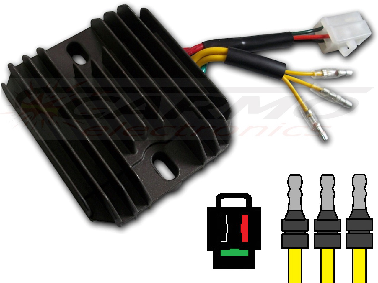 CARR204-XL Honda XL600 - MOSFET Voltage regulator rectifier (SH532-12) - Clique na Imagem para Fechar