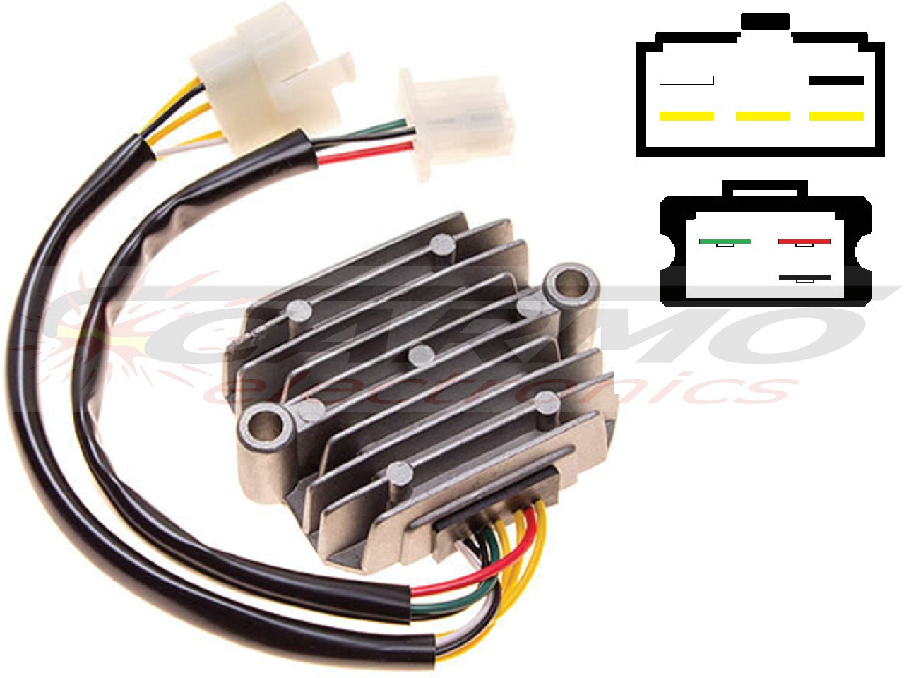 CARR211 Honda CB MOSFET regulador de voltagem retificador (SH234-12, SH236-12, SH236A-12, SH236B-12, SH538-12, SH255-12) - Clique na Imagem para Fechar
