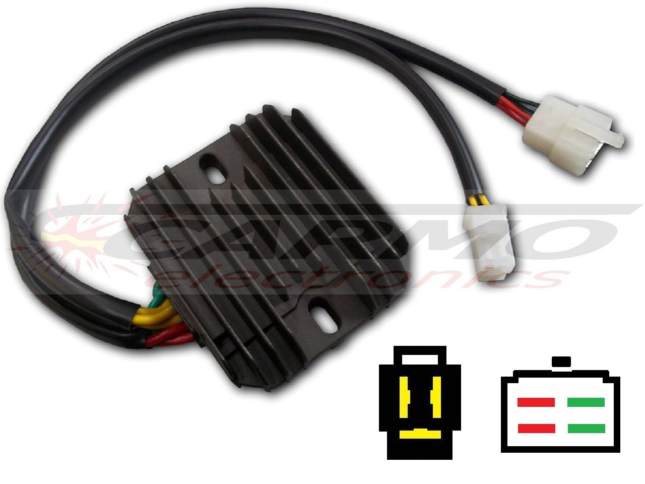 CARR251 - Honda Yamaha MOSFET Voltage regulator rectifier - Clique na Imagem para Fechar