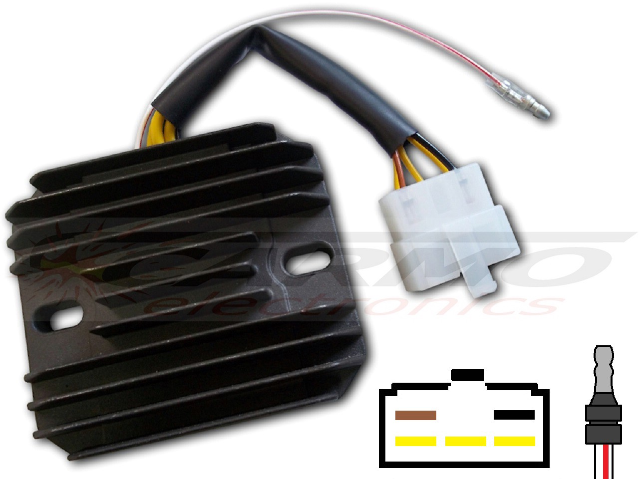 CARR371 - Kawasaki KZ Z MOSFET Voltage regulator rectifier - Clique na Imagem para Fechar