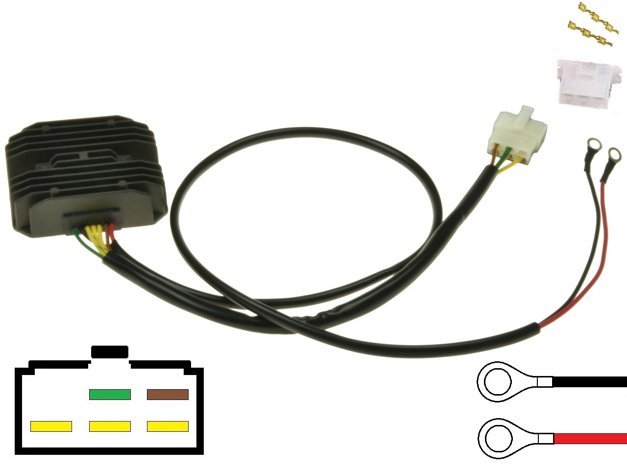 CARR451 - BMW Moto Guzzi MOSFET Voltage regulator rectifier - Rotor-1 - Clique na Imagem para Fechar