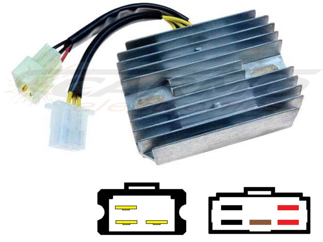 CARR461 - Kawasaki Z ZG ZN 1300 MOSFET Voltage regulator rectifier - Clique na Imagem para Fechar