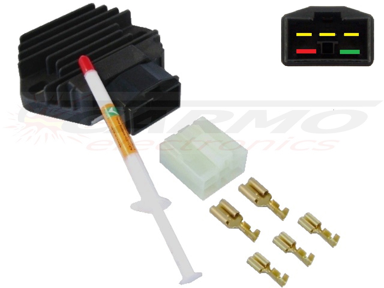 CARR581 + Contra + Paste Honda MOSFET Voltage regulator rectifier - Clique na Imagem para Fechar