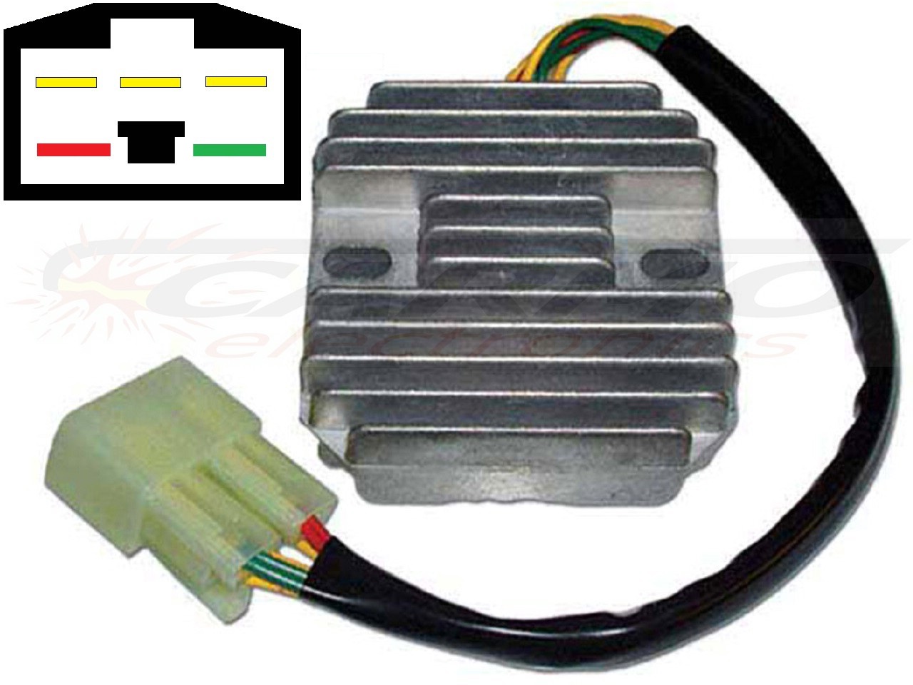 CARR591 Honda VFR400 MOSFET Voltage regulator rectifier - Clique na Imagem para Fechar