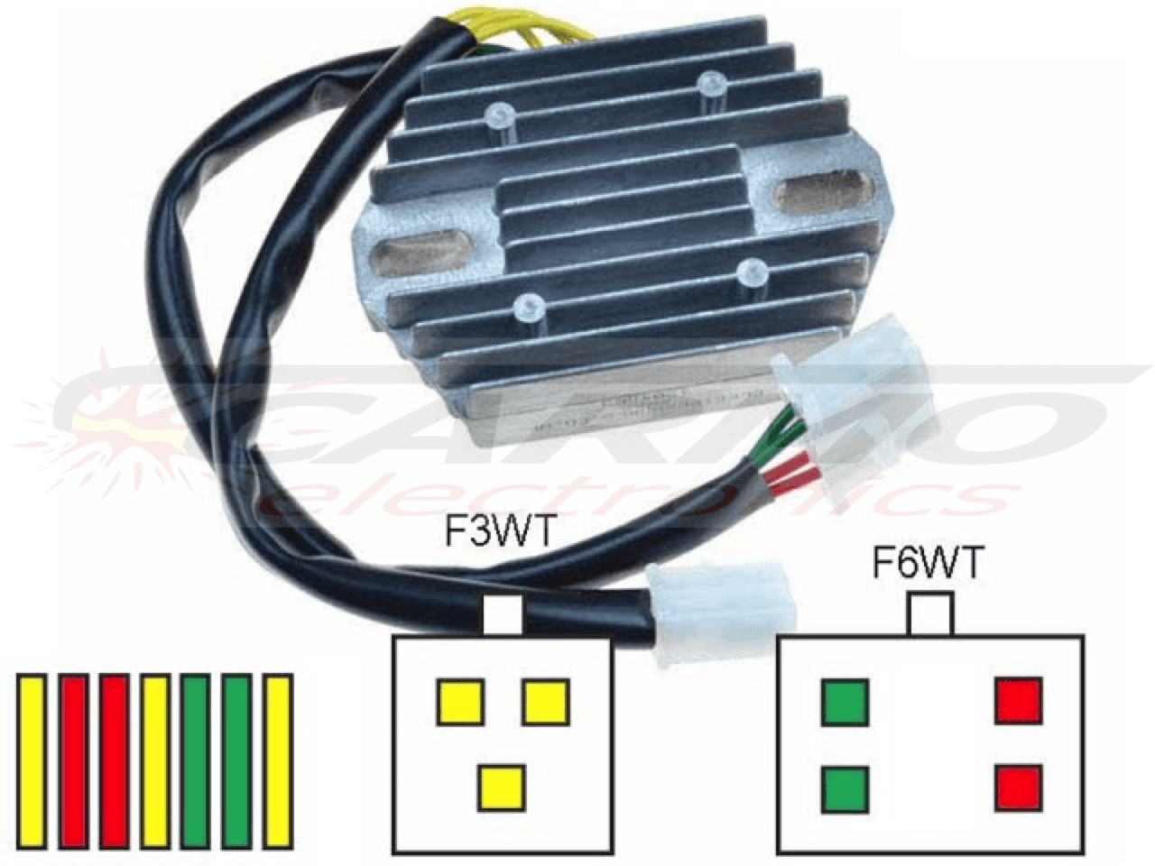 CARR651 (USA model) Voltage regulator rectifier - Clique na Imagem para Fechar