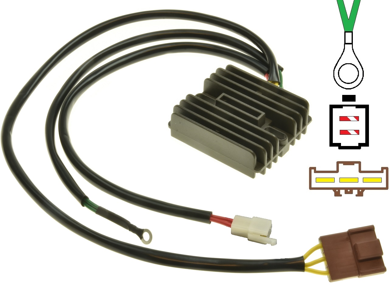 CARR694-KTM 690 950 990 MOSFET Voltage regulator rectifier (62511034100, 62511034000) - Clique na Imagem para Fechar
