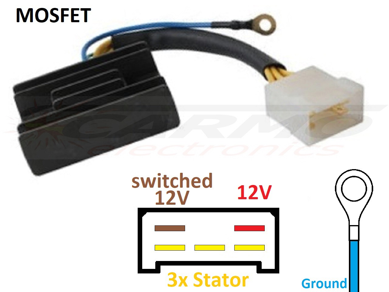 CARR8254 Aprilia MOSFET Voltage regulator rectifier - Clique na Imagem para Fechar