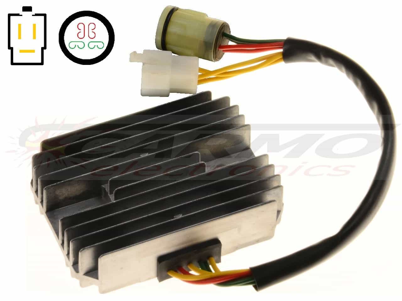 CARR831 Honda XRV750 Africa Twin MOSFET Voltage regulator rectifier - Clique na Imagem para Fechar