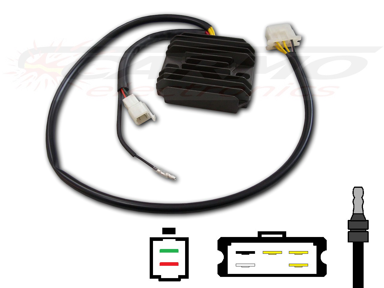 CARR871 Hurricane MOSFET Voltage regulator rectifier - Clique na Imagem para Fechar