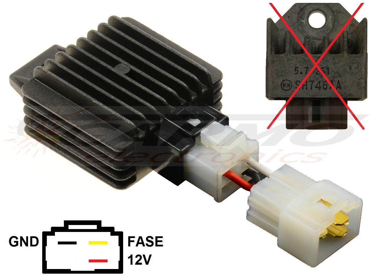 CARR9852 SH746AA voltage regulator (improved) - Clique na Imagem para Fechar