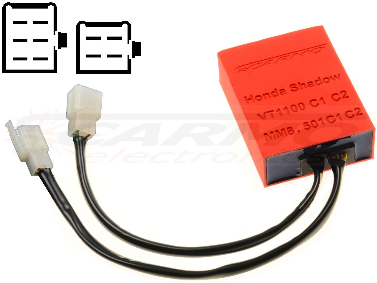CDI TCI Box de ignição do módulo de ignição Honda VT1100 C1 C2 (MM8, 501C1, 501C2) - Clique na Imagem para Fechar