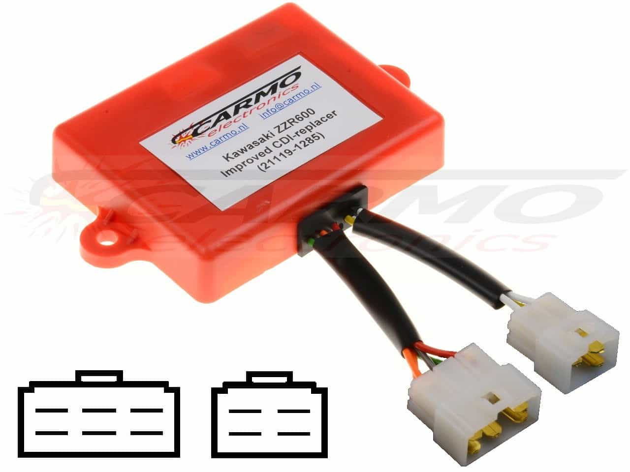 Unidade de Ignição CDI ECU Melhorada para Kawasaki ZZR600 ZX-6 ZX600 21119-1285 J4T03071 - Clique na Imagem para Fechar