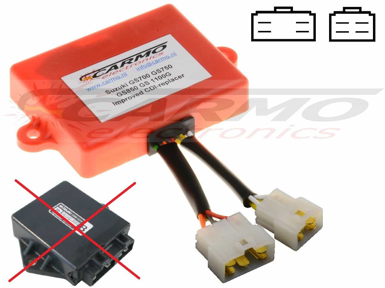 Unidade de ignição CDI ECU para Suzuki GS700 GS750 GS850 GS1100 (32900-31310 / 32900-49420) - Clique na Imagem para Fechar