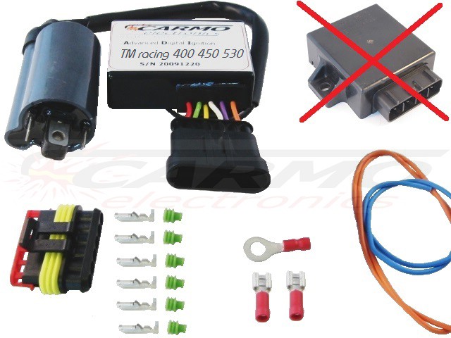 Unidade de Ignição Melhorada para TM Racing 400 450 530 660 Módulo de Ignição Ignitor CDI TCI Box - Clique na Imagem para Fechar