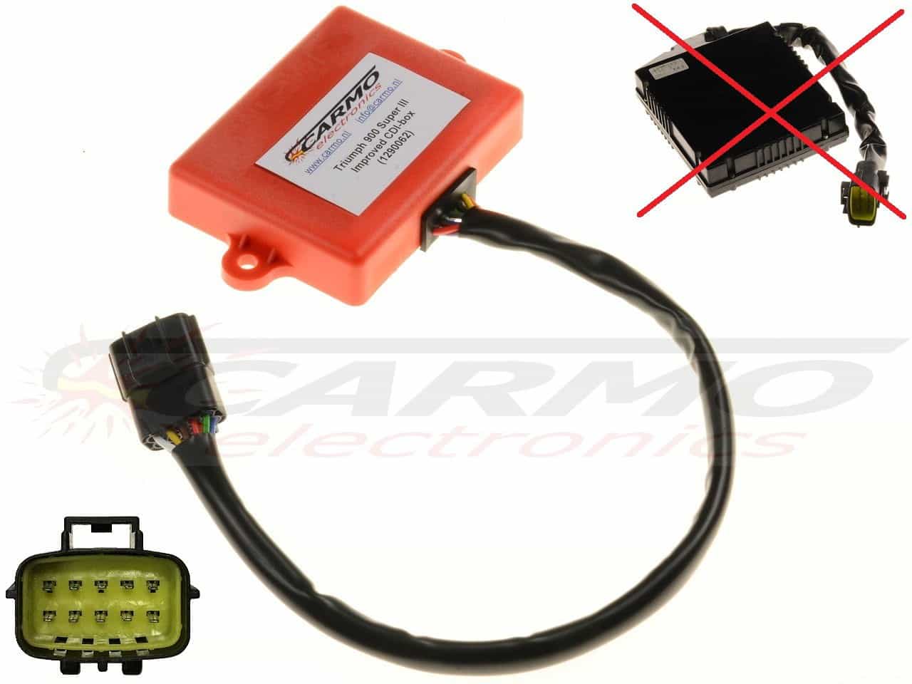 Triumph 900 Super III CDI igniter box (T1290062 / 1290062 / T1290008 / 1290008) - Clique na Imagem para Fechar