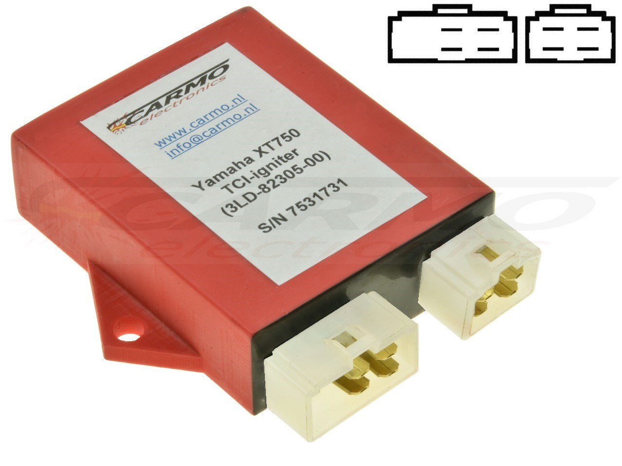 Caixa de ignição do módulo de ignição Yamaha XTZ750 Super Ténéré SRX600 CDI TCI (3SX- 3LD-82305-00) - Clique na Imagem para Fechar