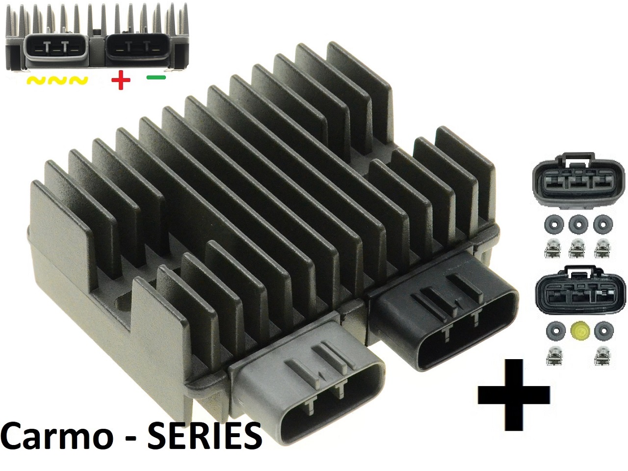 CARR5925-SERIE - MOSFET SERIE SERIES Voltage regulator rectifier (improved SH847) like compu-fire + conectores - Clique na Imagem para Fechar