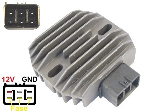 CARR4415 - MOSFET Voltage regulator rectifier (SH640KA, SH578BA, SH640E-11, SH660-12, SH660AB, SH678A-13)